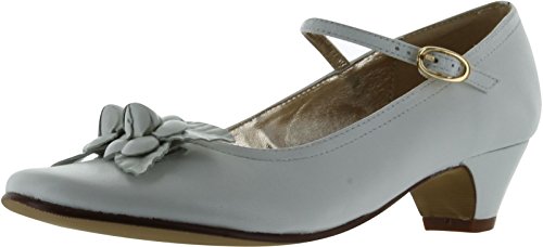 Amiana Girls 6/A0257 Party Communion Wedding Shoes,White,1