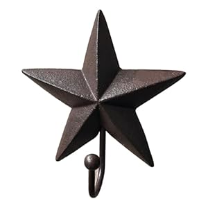 Rustic Star Wall Hooks – Vintage Decorative Western Home Wall Mount Coat Rack Hanger Hooks Rustic Star Wall Hooks–Vintage Decorative Western Home Wall Mount Coat Rack Hanger Hooks