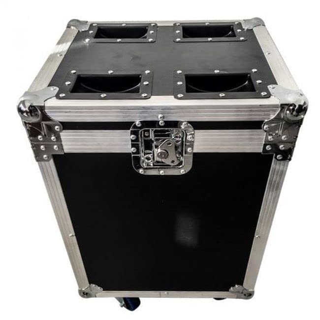 FLIGHT CASE DJ UNIVERSALE PROFESSIONALE CON RUOTE DISCOTECA 50x42x36 cm PALCO MULTIFUNZIONE effetti luce dischi minuteria