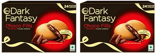 Image of Sunfeast Dark Fantasy Choco Fills, 300g, Original Filled Cookies with Choco Creme (Pack of 2)