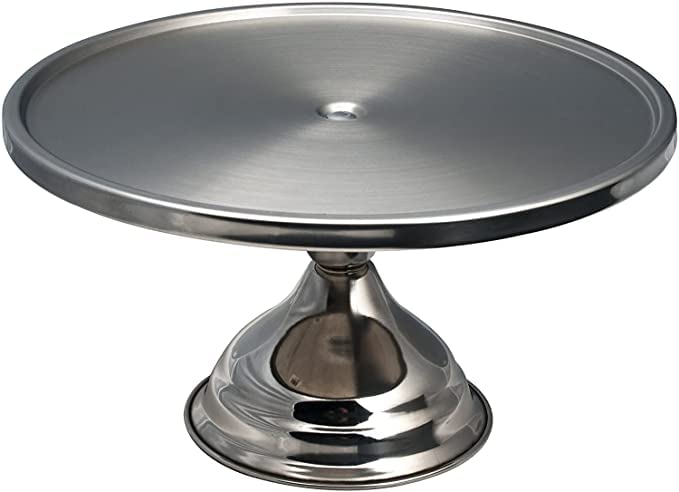 KMW13" Steel Cake Stand | Large, Sturdy Display for Cakes, Desserts, and Pastries | Elegant and Durable Design for Weddings, Parties, and Special Occasions