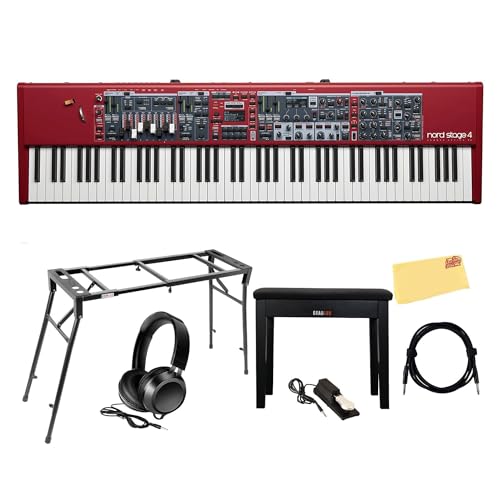 Nord Stage 4 88-Key Digital Piano Bundle with Adjustable...