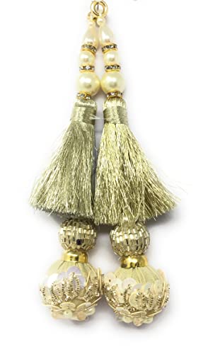 Image of Women's Blouse Latkan Hanging (Colour: Water Gold, 14 cm Long)