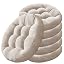 Round | Beige | 6 Pack