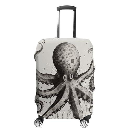 Luggage Cover Elastic Suitcase Cover Anti-Scratch Suitcase Covers Travel Octopus Luggage Covers Luggages Protector for Travel Adult Luggages Decorative 18-32 Inch