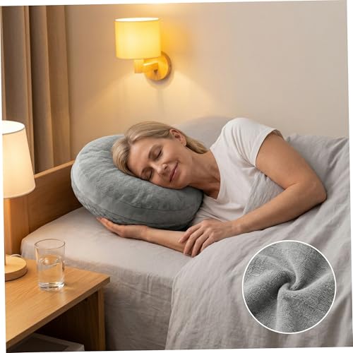 Coussin de perçage d'oreille en coton gris de qualité supérieure - 6