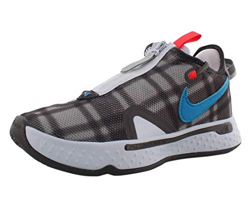 Nike PG 4 Herren Basketball Trainers CD5079 Sneakers Schuhe (UK 10 US 11 EU 45, Football Grey laer Blue 002) – Ansicht 1