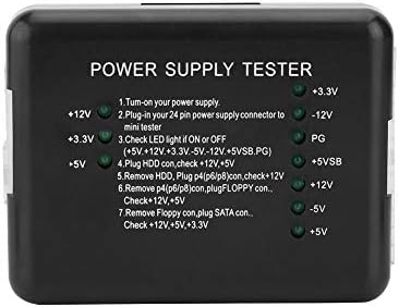 20/24-pin Power Supply Tester for ATX/SATA/HDD/FLOPPY, Black : Amazon ...