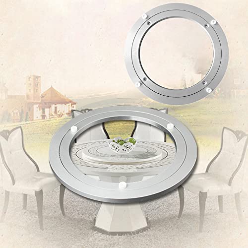 Lazy Susan - Rodamiento giratorio de aluminio resistente para cocina, comedor, 1 pieza con rodamiento de bolas