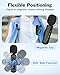 PoP Voice Mini Microphone for iPhone 16/15/14/iPad/Android, Wireless Lavalier Microphone with Magnetic Collar Clip, USB-C Mini Lapel Lav Mic with Noise Reduction for Vlog YouTube TikTok