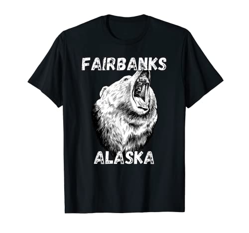 Fairbanks Alaska Bekleidungs-Souvenir im Retrostil T-Shirt