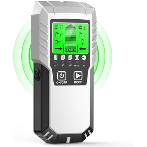 Stud Finder Wall Scanner Detector - 5 in 1 Electric Metal Stud Finder with HD LCD Display, Stud Detector Beam Finders for the Center & Edge of Wood AC Wire Metal Joist Drywall Pipe Detection Cover