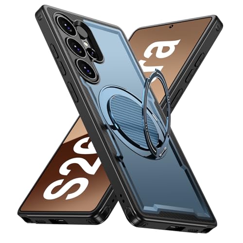 Croazhi for Samsung Galaxy S26 Ultra Case Compatible with Mag-Safe, 360 Rotating Ring Holder, Magnetic Kickstand Case, Military Grade Shockproof Phone Case, with Ring Stand, TPU & PC Material (Blue)
