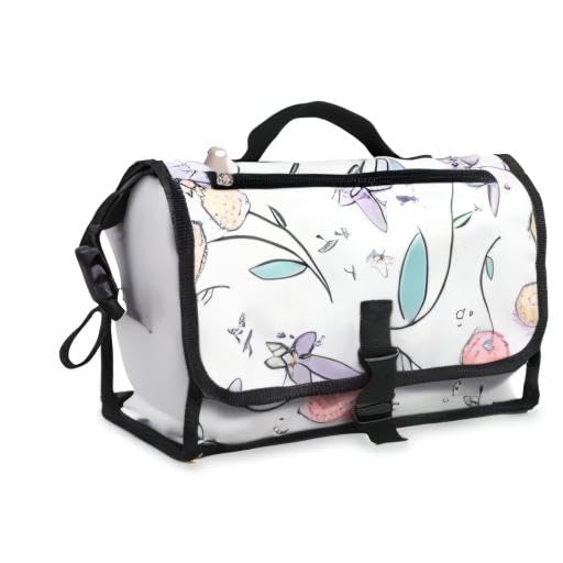 Miniatura 9 de JumpOff Jo Cambiador portátil  bolsa de pañales con cambiador acolchado, cambiador de fácil viaje, incluye prácticos bolsillos de almacenamiento