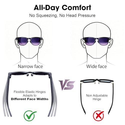 AI Smart Glasses with Camera 8MP HD Camera Glasses for Men Women 1200P 30FPS Video Recordi - image 8