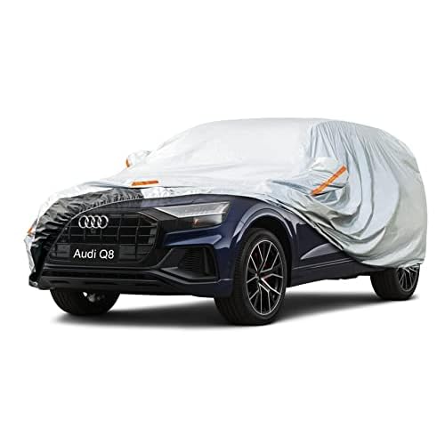 Car Cover Custom Fit Audi Q8 (2018-2025) Waterproof for Automobiles, Oxford Sun Rain Dust Snow Protection (Ships from US Warehouse, Delivery 3-8 Days)