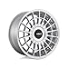 Rotiform LAS-R Silver Wheel with Painted Finish (17 x 8. inches /4 x 100 mm, 40 mm Offset)