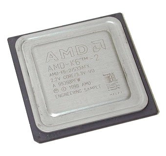 AMD 2.4v I/O 3.3v 450Mhz CPU AMD-K6-2-450AHX AMD-K6-2/450AHX