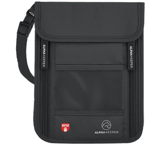 Image of Neck Wallet, Travel Pouch For Passport Holder And Documents, Travel Neck Wallet For Traveling Women