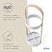 Umbra Bellwood Umbrella Stand, White/Natural