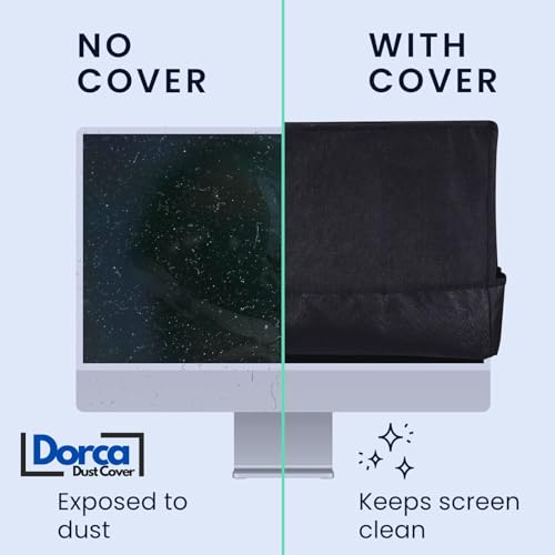 Image of Dorca Best Protective Monitor Dust Cover for BenQ EL2870U 28-inch UHD 4K HDR, Gaming Monitor - Black
