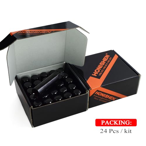 Image of 49351BKC-09-24PCS Black Chrome M14x1.50 Duplex Spline Lug Nut with Key, 24 Pack
