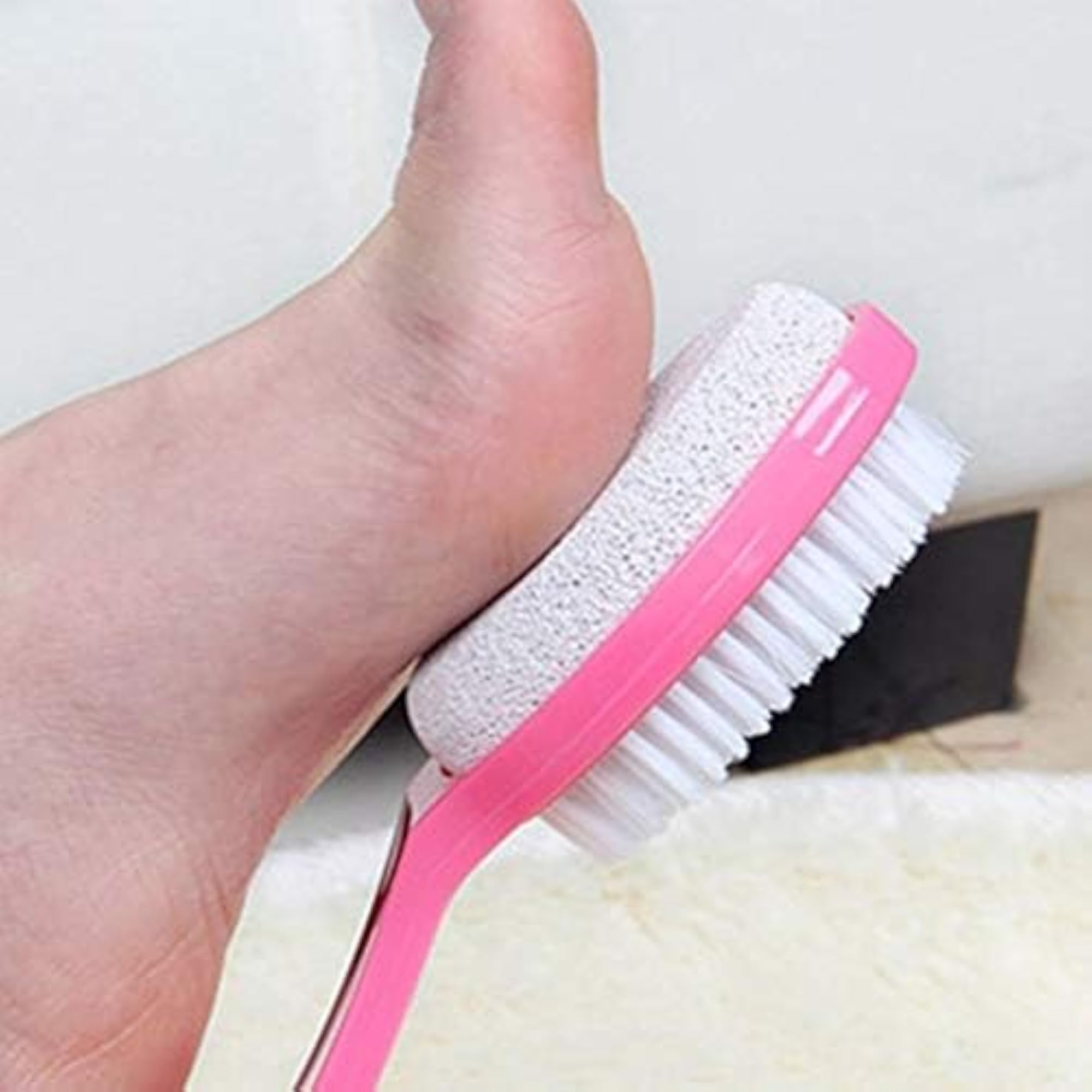 4 In 1 Foot Pedicure Brush with Pumice Stone and Scrubber