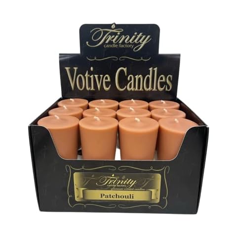 Trinity Candle Factory - Patchouli (Faroy Blend) - Votive Candle - 24 Pack Cover