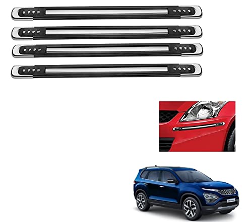 Image of Kozdiko Car Designer Black Bumper Guard Protector Set of 4 pcs for Tata New Safari 2021