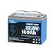 1-Pack GrenerPower 12V 100Ah LiFePO4 Lithium Battery-Group 24 LiFePO4 Battery, 15000 Cycles, Cylindrical Grade A+ Cells & 100A BMS, Ideal for RVs, Trolling Motor, Home Energy Storage, Off-Grid, Boat