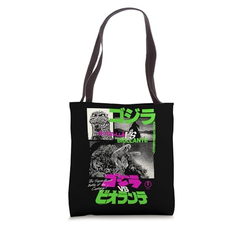 Bolso Tote Godzilla Collage Neon Accents