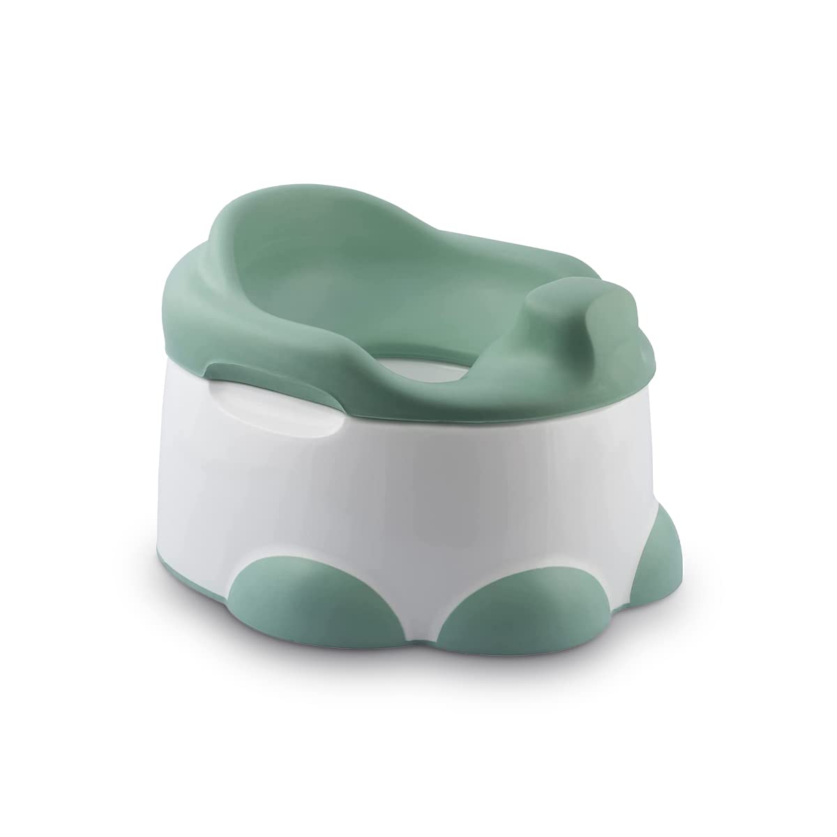 Bumbo Step N' Potty - Orinal Bebé 3 en 1: Orinal, Reductor WC Niños y Taburete Infantil - Diseño Ergonómico, Antideslizante y Portátil - Adaptador WC y Alzador - Desde 18 Meses - Color Verde