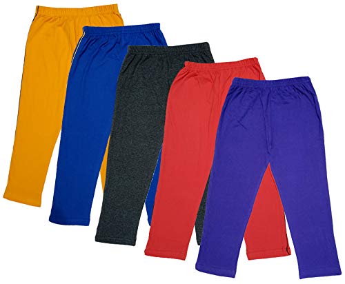 Image of IndiWeaves Girls Super Soft Cotton Solid 3 4th Leggings /Capris (Multicolor40, 14-16 Years) Pack of 5