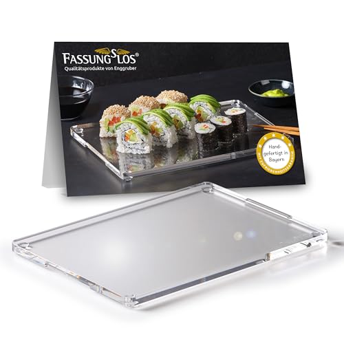 Enggruber – Tabla de cortar (29,8 x 21 x 1 cm, cristal acrílico, tamaño DIN A4, higiénica, irrompible, fabricada en Alemania, sin bisfenol A)