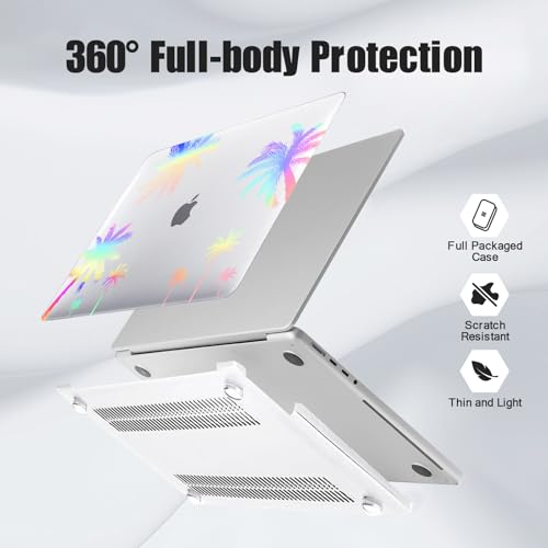 DTangLsm for MacBook Air 13 inch Case M5 2026 2025-2022 M4 M3 M2, Palm Tree - image 5