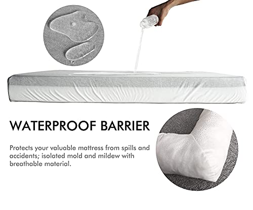 Loaol Large Dog Bed Soft Orthopedic Memory Foam, Waterproof Liner & Bolster Design For Large/Extra Large Dogs, Durable, Washable Cover & Breathable Construction For A Comfortable And Relaxing Sleep #TOP3