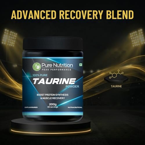 Image of Pure Nutrition L-Taurine Powder 200g | Premium Amino Acid Supplement | Boosts Muscle Recovery & Performance | Supports Energy, Heart Health, & Overall Wellness | Ideal for Fitness, Stamina, & Active Lifestyle