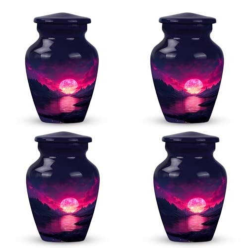 Image of Beach Urn Urn for Ashes for Men & Women 3 Inch 4 Qty | Cremation for Mom & Dad Decorative Urns for Human Ash