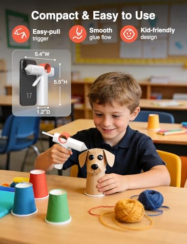 CLEVAST Cordless Hot Glue Gun