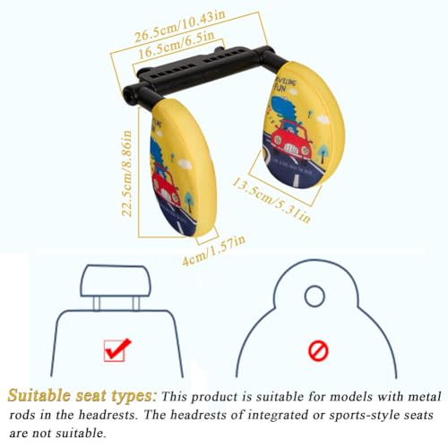 Almohada Para Reposacabezas De Auto Para Niños Y Adultos miniatura 7