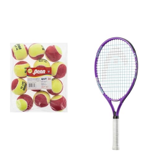 PENN QST 36 Pelotas de Tenis y Raqueta HEAD Instinct para Niños
