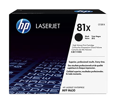 Cartouche HP 81X Noir Original pour Gérer Facilement les Impressions de Documents à la Maison