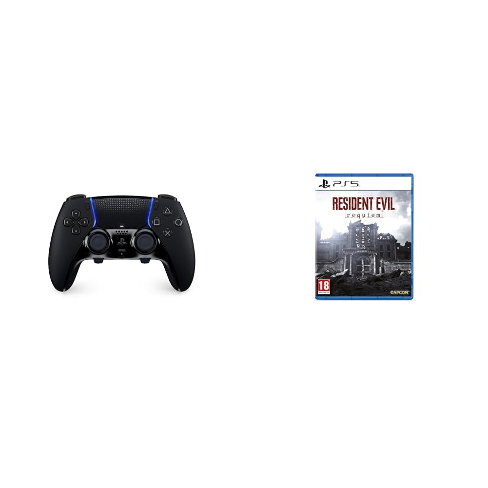 Playstation 5 - Mando inalmbrico DualSense Edge Midnight Black + Resident Evil Requiem PS5