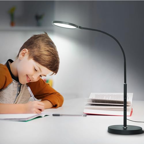 Image of OTREN Floor Lamp LED Dimmable Reading Lamp: 12 W Living Room Floor Lamp with Remote Control - Adjustable Gooseneck - Can be Used as Table Lamp - Floor Lamp for Bedroom Office