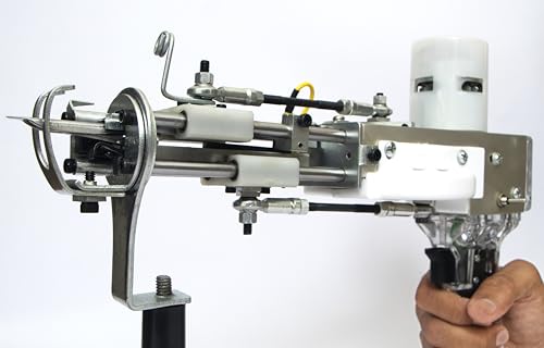 Image of Duo NK01 2-in-1 Electric Tufting Machine /Gun for Rug Making, Carpet Weaving Machine Best Industrial Rug Making Tufting Tools, Perfect for Beginners and Professionals (Tansparent)