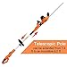 GARCARE 2 in 1 Electric Pole Hedge Trimmer, Power Hedge Trimmer with 20 inch Dual-Action Laser Cut & Adjustable Cutting Head, 4.8Amp, 600W, Corded