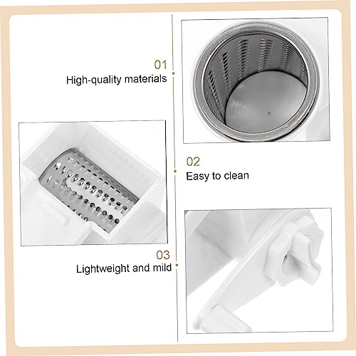 Rallador manual giratorio de acero inoxidable para cocina miniatura 7