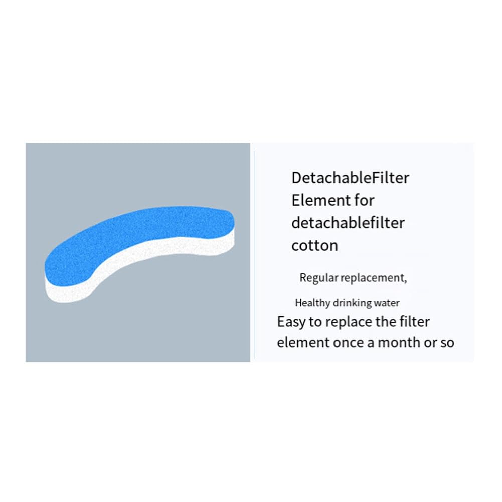 Arivend 8PCS Cat Water Fountain Replacement Filter Elements Activated Carbon Filter for Dog Cats Pet Drinking Bowl Feeder Filter Easy Install Easy to Use - Image 2