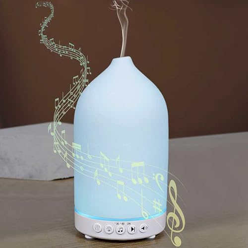 Gooamp 200ML White Noise Ceramic Diffuser,Sleep Sound Machine with 20 Natural Soothing Sounds...