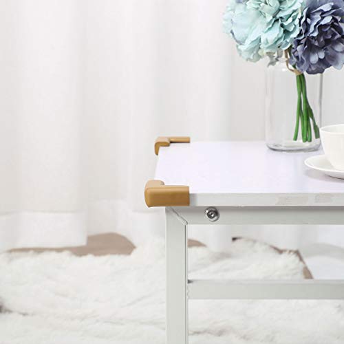 Image of uxcell 2pcs Foam Furniture Desks Edge Cover Pads Protectors Corner Cushions Bumpers Guards Light Brown